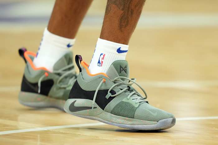 Paul George wearing the Nike PG 2 'All-Star'.
